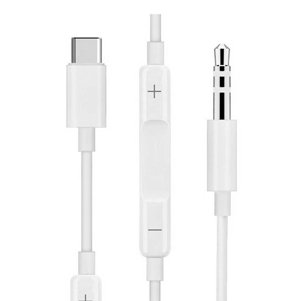 Aux Audio Control Adapter Cable Stereo Type-C to 3.5mm