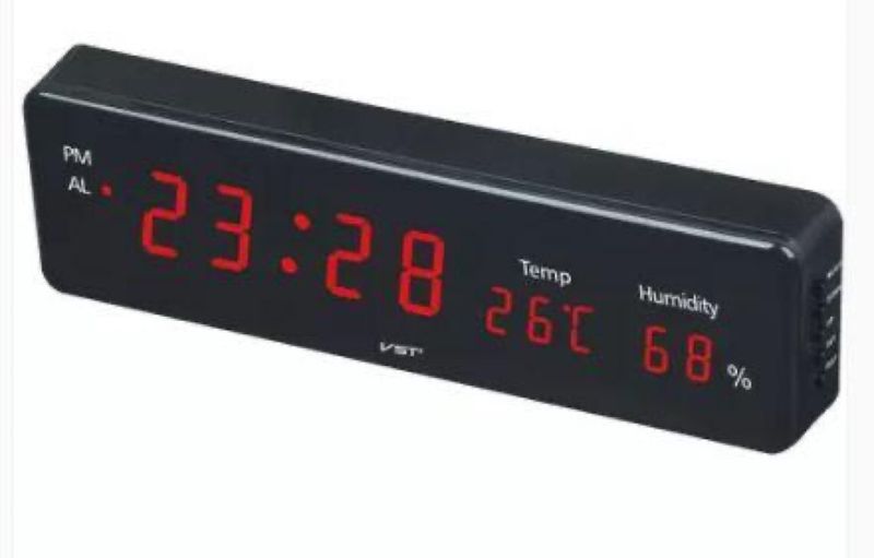 LED Screen Alarm Clock With Temperature and Humidity