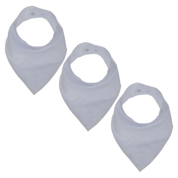 GingerBaby - Luxury Bandana Dribble Bib - Grey - 3 Pack