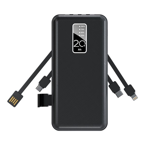 20000mah with 4 Data Cable Powerbank