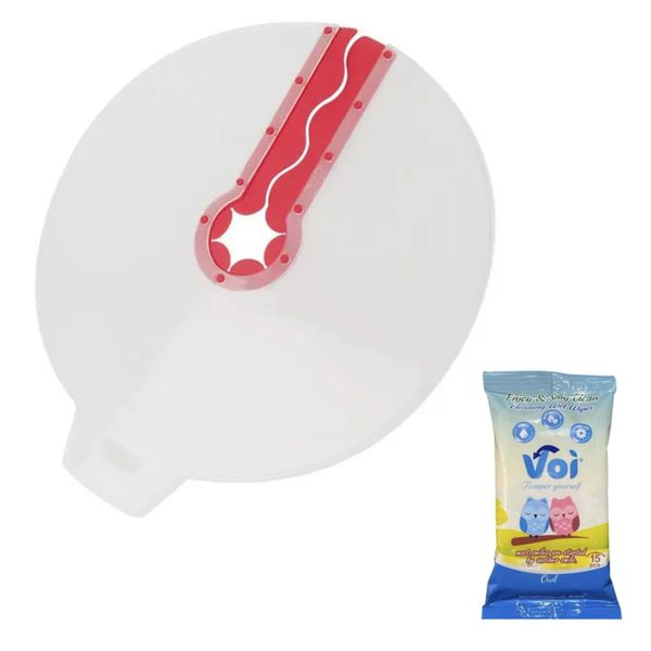 Transparent Mixer Splatter Guard with Wipes