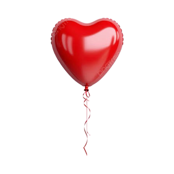 I Give You My Heart Red Balloon-1pc