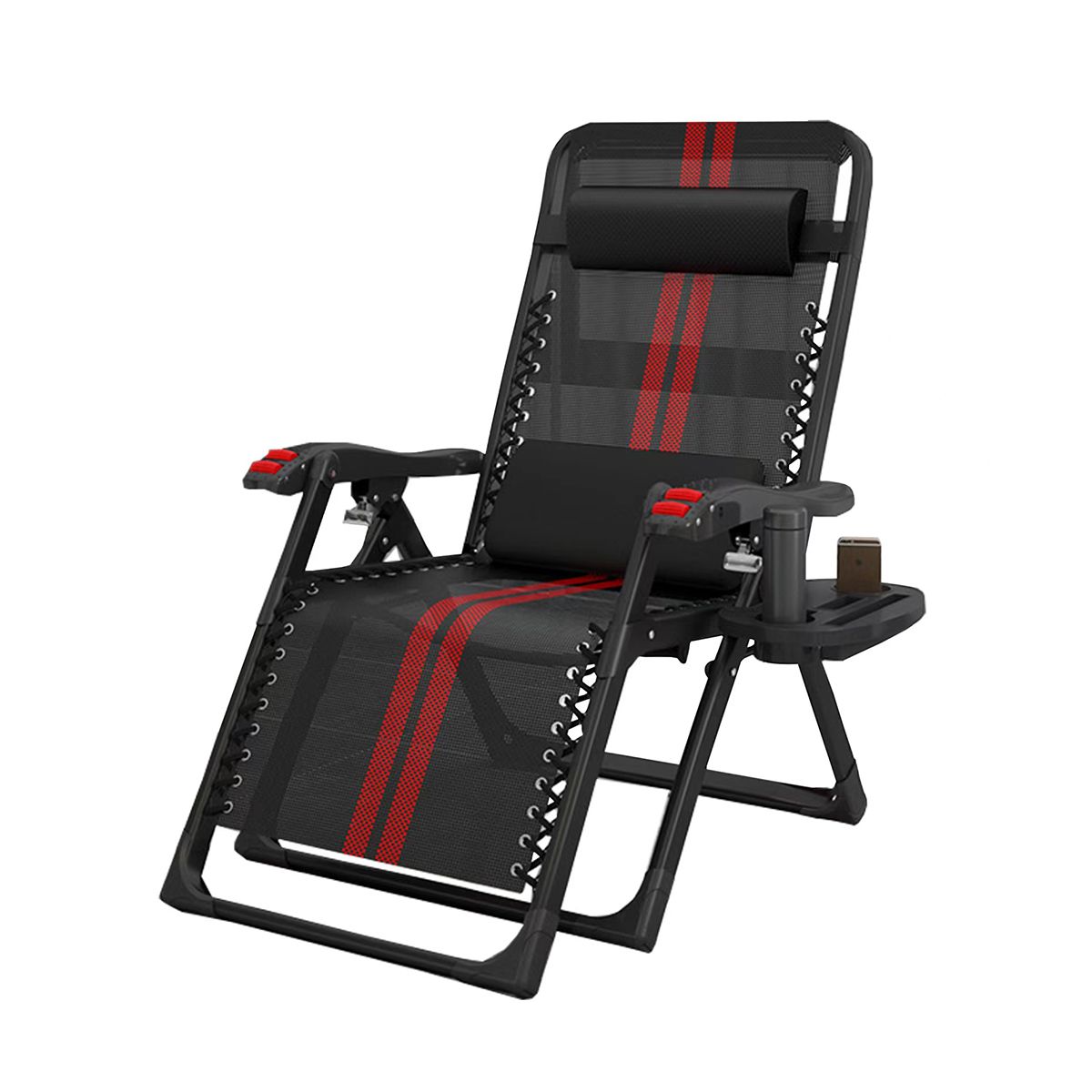 FC007, Heavy Duty Folding Chair with Massage Roller & Side Tray Shop