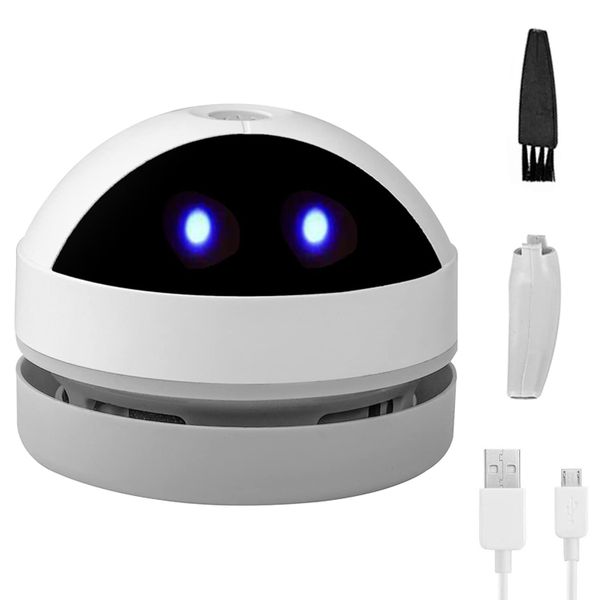 Mini Desktop Vacuum Cleaner, Portable Dust Crumb Sweeper - Cute USB Vacuum