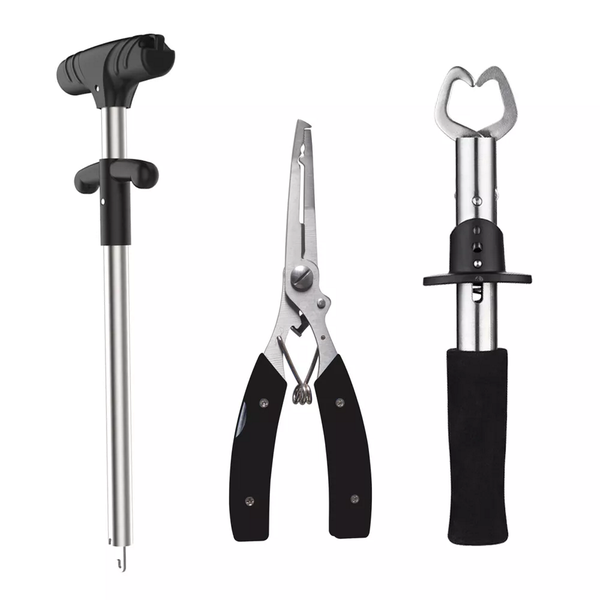 Fishing Tools Set - 3 piece set – Fish Gripper,Fishing Pliers,Hook Remover