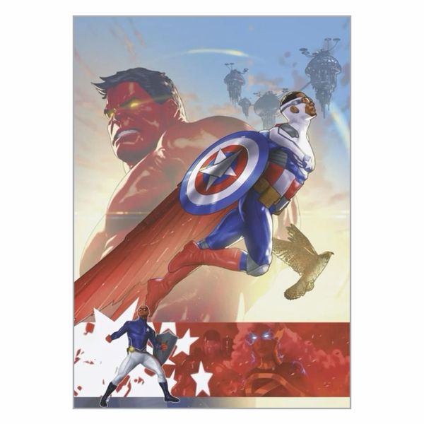 Falcon And Red Hulk Poster - A1