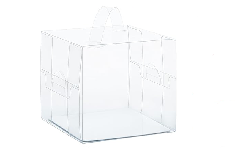Bestby - 10 Pieces Clear Cake Boxes for 6-inch Cake 20x20x13cm