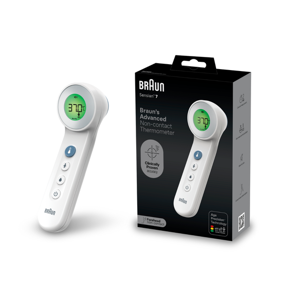 Braun BNT400 No Touch + Touch Forehead Thermometer With Age Precision