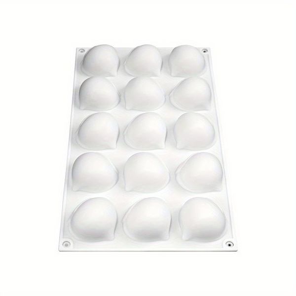 15-Cavity Silicone Dessert Mold for Holidays &amp; Baking