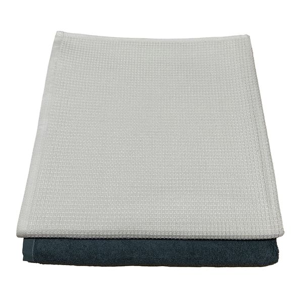 2 Pack Extra Large Bath Towel Luxury Cotton 80 x 150cm - BT14P111BEDGR