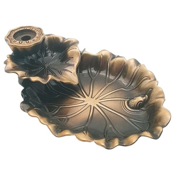Lotus Flower Incense Burner - Brown