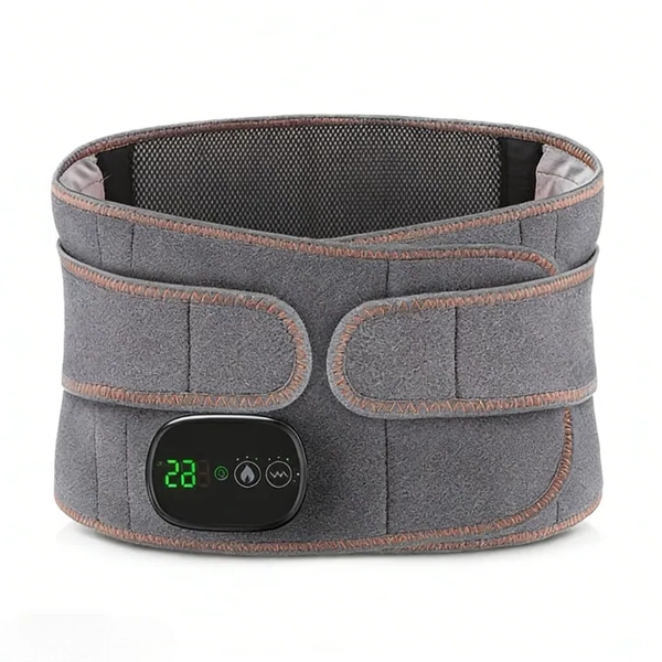 Bltunoed 5000mAh Lumbar Massage Belt | Red Light Heat Dual Motor Back Pain