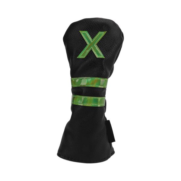 PU leather golf wood headcovers black