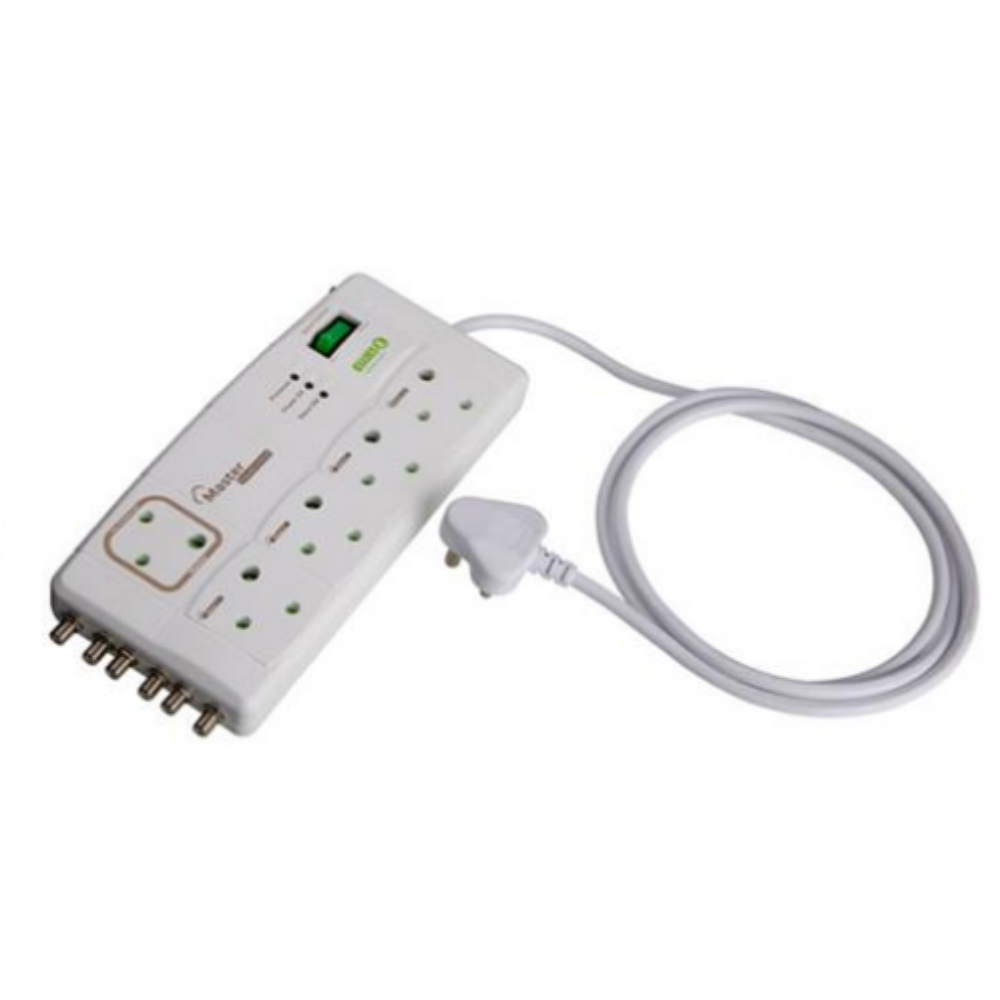 Ellies Eco Smart Surge Power Block Satellite and Aerial input Buy