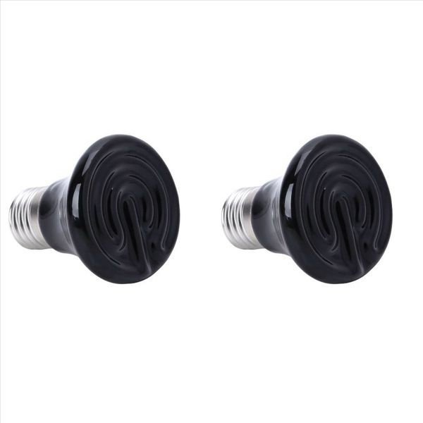 Hot 25W E27 Pet Heating Lamp Black Infrared Ceramic Emitter 220-230V
