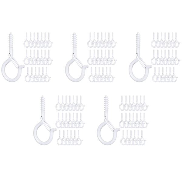 Q-Hanger Hooks Ceiling Q Screw Hook Screw Lights Hanger (100 White)