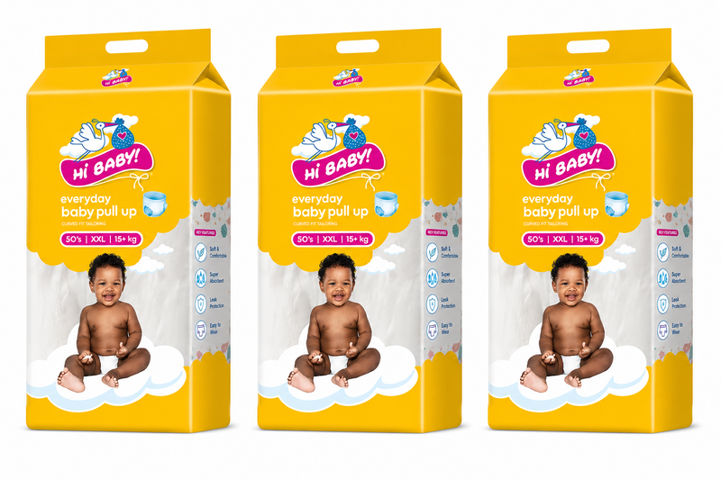 Hi Baby Pull-Ups Diapers XX-L 15+KG - 3 Pack - 50s