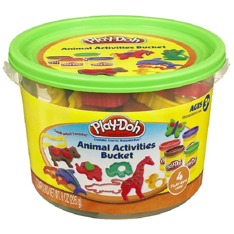 play doh animal bucket