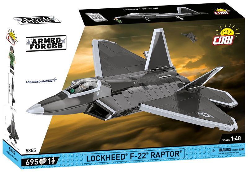 Cobi F22 Raptor Fighter Jet Construction Model