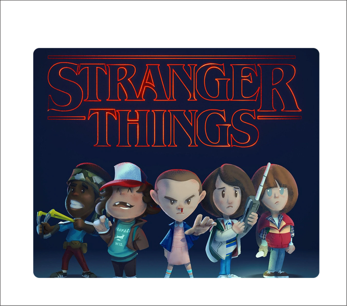 Blue Stranger Things 3 Mouse pad