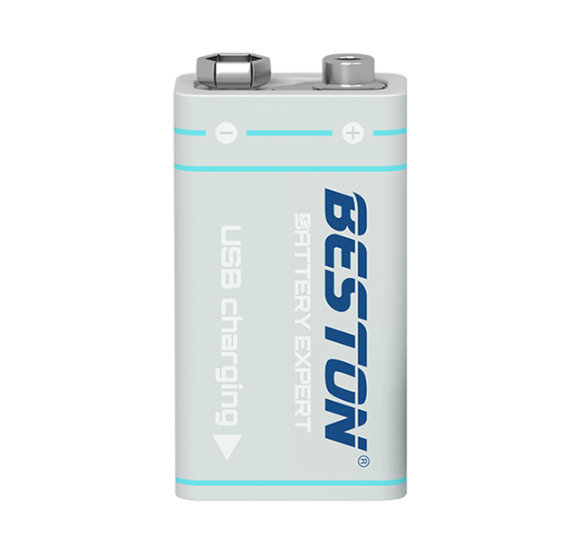 BESTON 9V Square Rechargeable Lithium-ion Battery 1000mAh