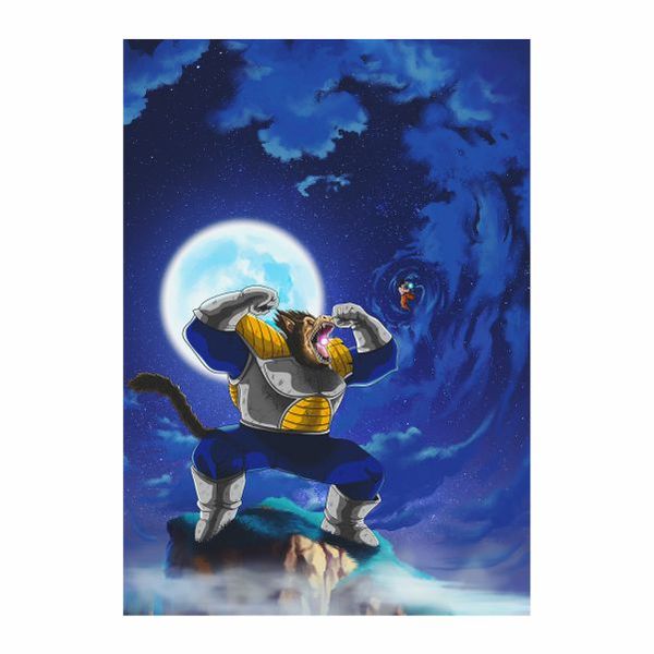 Ape Vegeta And Goku Poster - A1