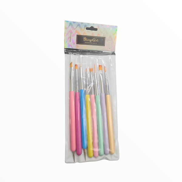 8 Piece Nail Art Brushes
