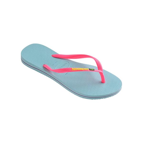 Havaianas Slim Brasil Women Flip Flops Blue Water
