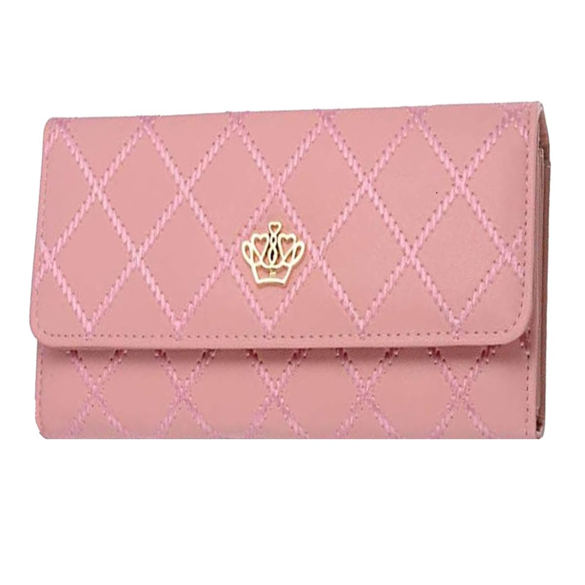 Women's Wallet Leather Long Elegant Clutch Crown Purse Card Case Holder