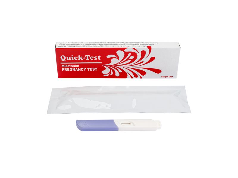 Quick Test Pregnancy Midstream Test – Single Tests