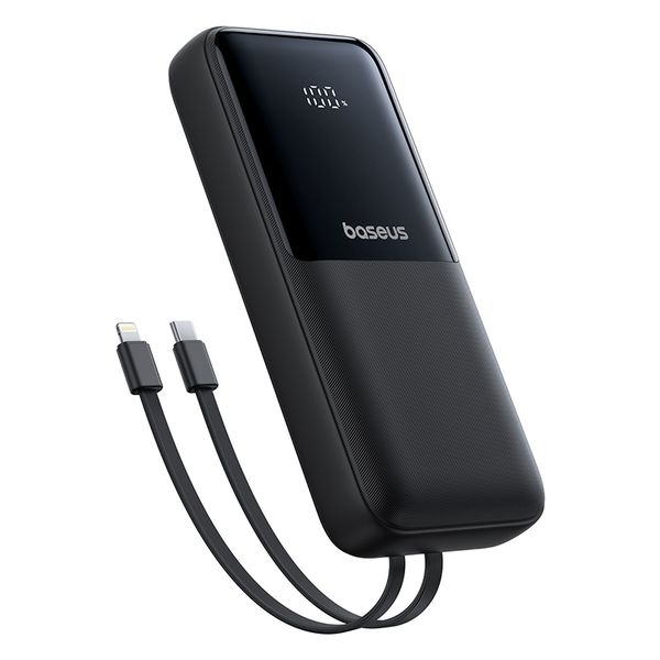 Baseus Lipow Dual Cable Powerbank With Digital Display 20000mAh 22.5W Black