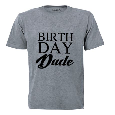 Birthday Dude - Kids T-Shirt - Grey