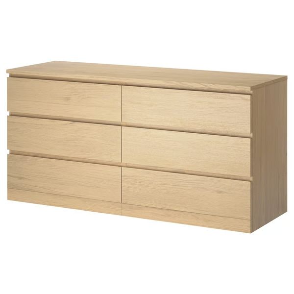 6 Drawer Parker Dresser Modern Wood Storage Chest