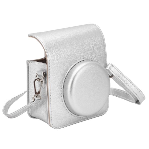 Silver PU case for Instax Mini 40