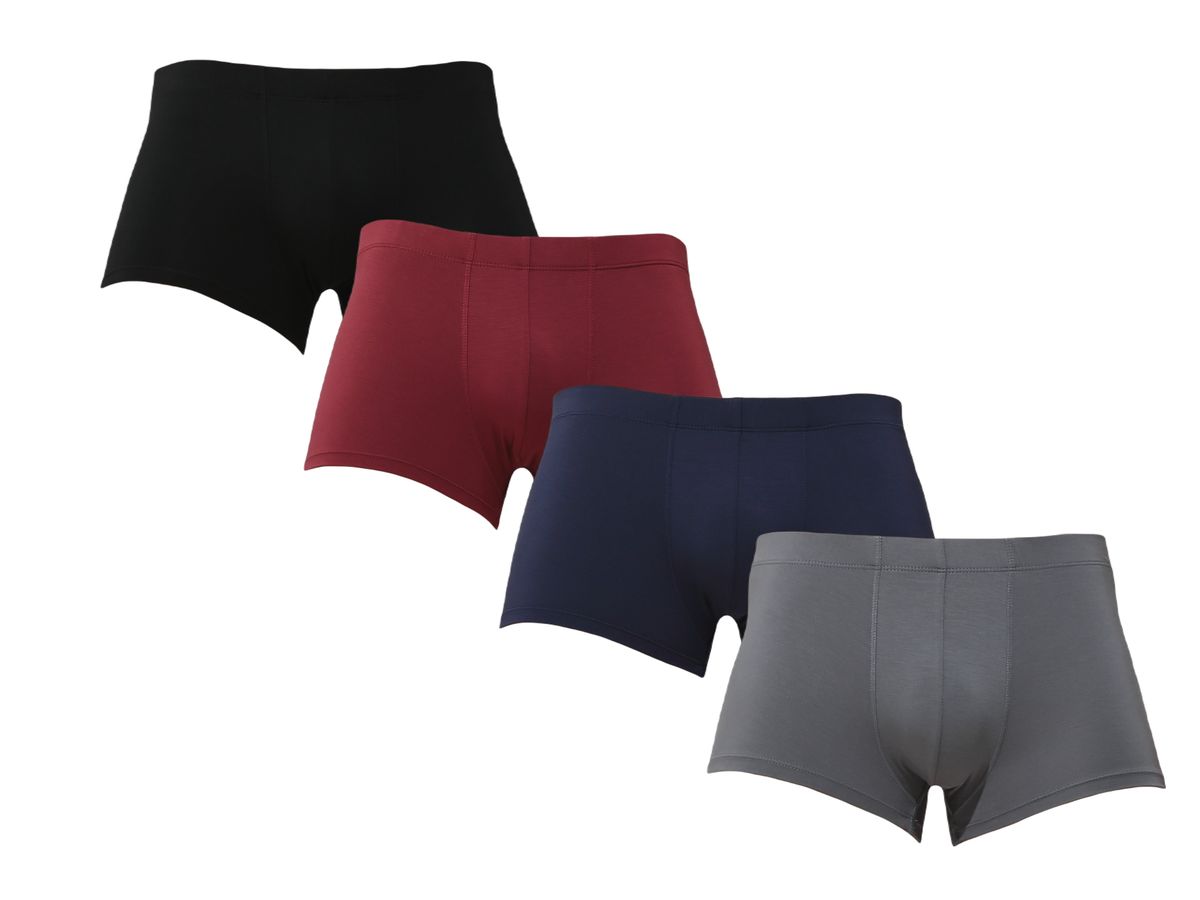 6 Pack - SU Seamless Boxer Trunks for Men - Seamfree Underwear