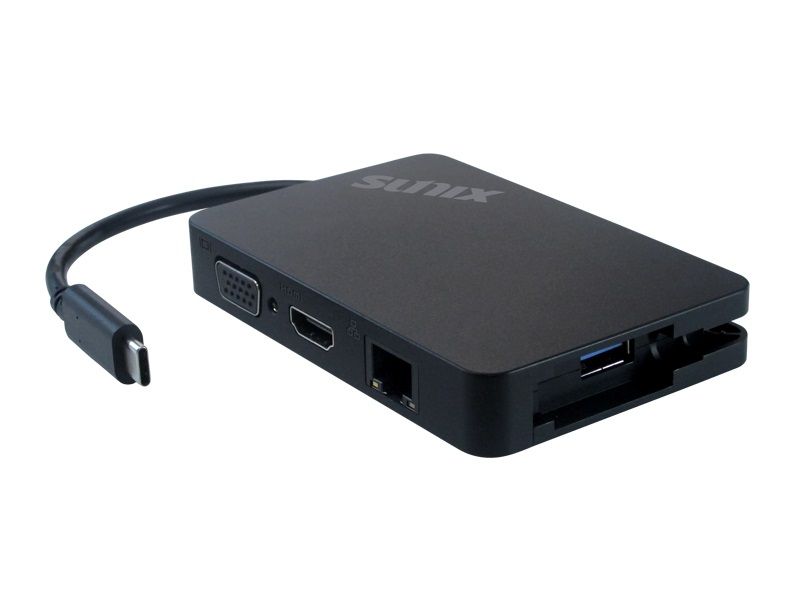 Sunix C0V50PB Universal USB Type-C Portable Mini Dock