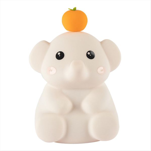 Cute Elephant Lamp Silicone Night Light With 30 Minutes Timer Pink
