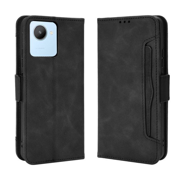 Multi Card Groove Leather Cover Compatible with Redmi Note 12 Pro Plus 5G