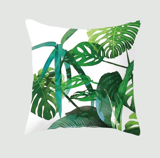 Palm Tropical Plush Luxury Continental Scatter Cushion Cover - 60cm x 60cm