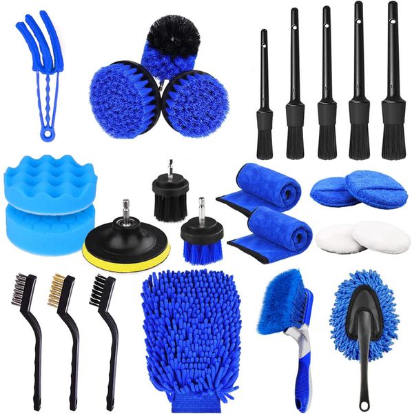 Car Detailing Kit Blue - 26 Piece