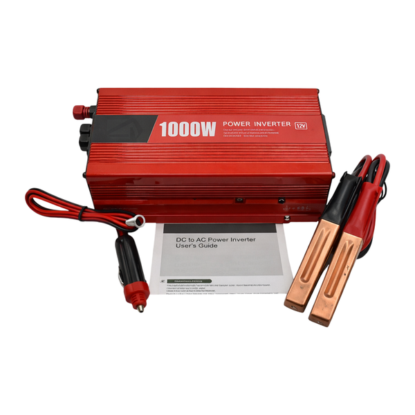 1000W Power Inverter - 12V to 220V With Battery Cable