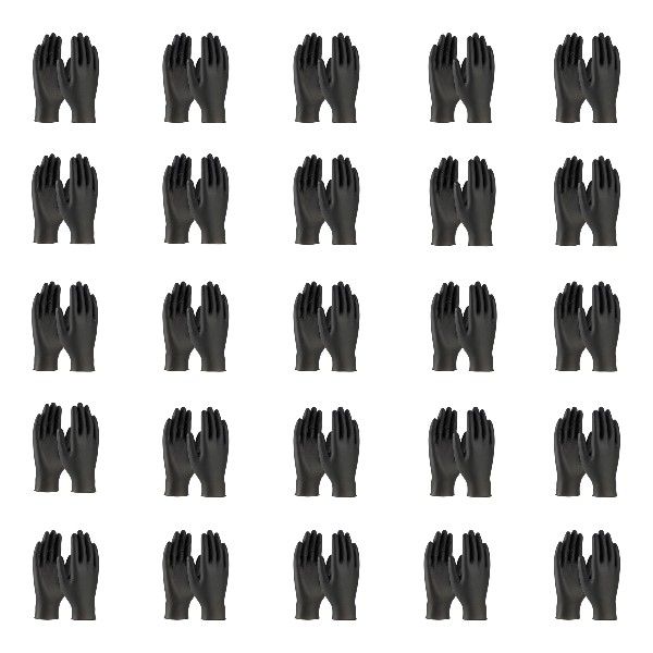 Disposable Gloves - Black (S-M) 50 Piece