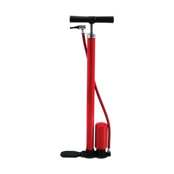 Bike Hand Pump with Cylinder - Red/Black