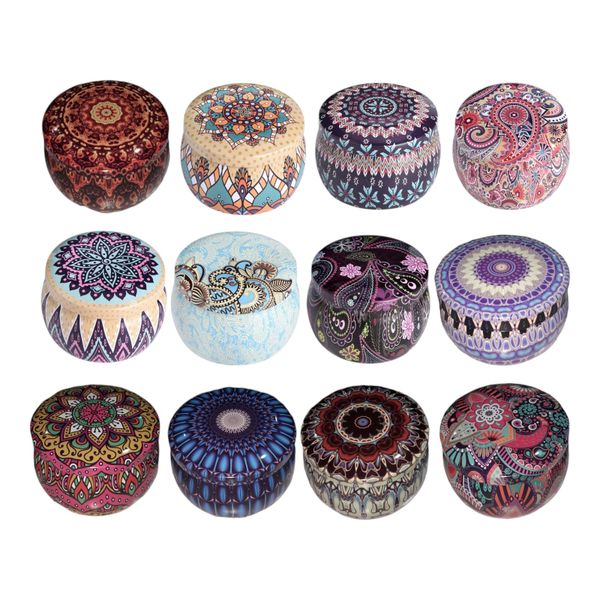 Designer Assorted Multi Flavor Scented Candles - 12 Pack