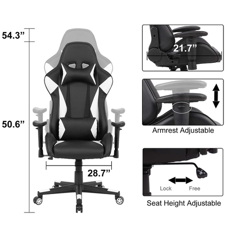 Back pillow discount for gaming chair