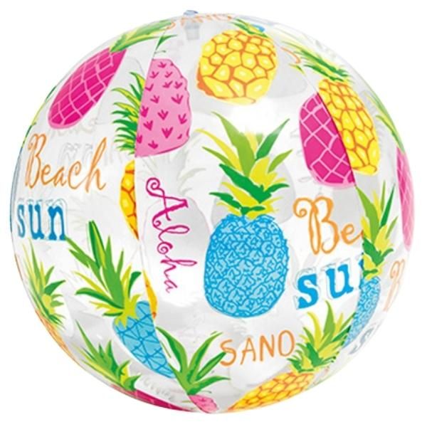 Intex - Beach Ball / Lively Print Beach Ball 51cm - Pineapples