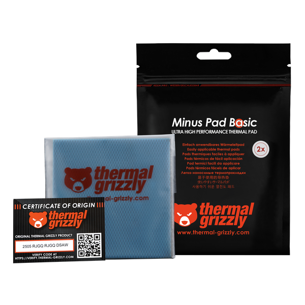 Thermal Grizzly Minus Pad Basic - 100×100×2.0mm - 2 pieces