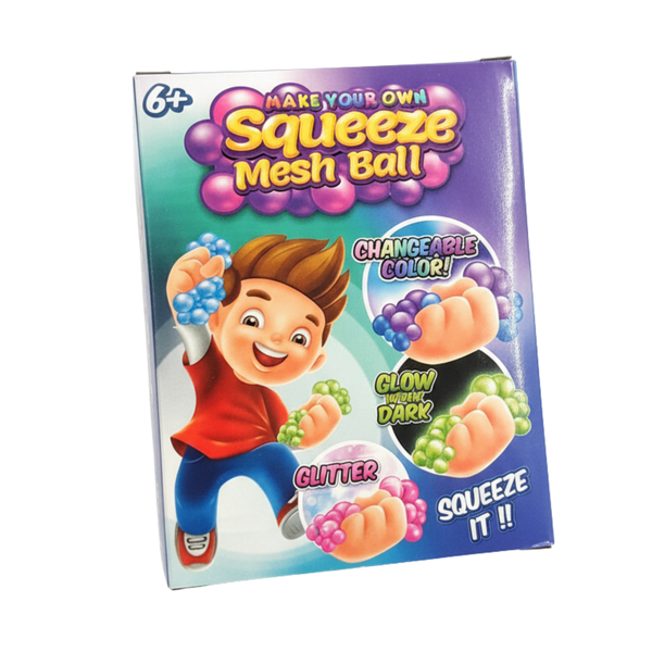 Squeeze Mesh Ball Kit - Squishy Ball Changeable Color and Glow in the Dark