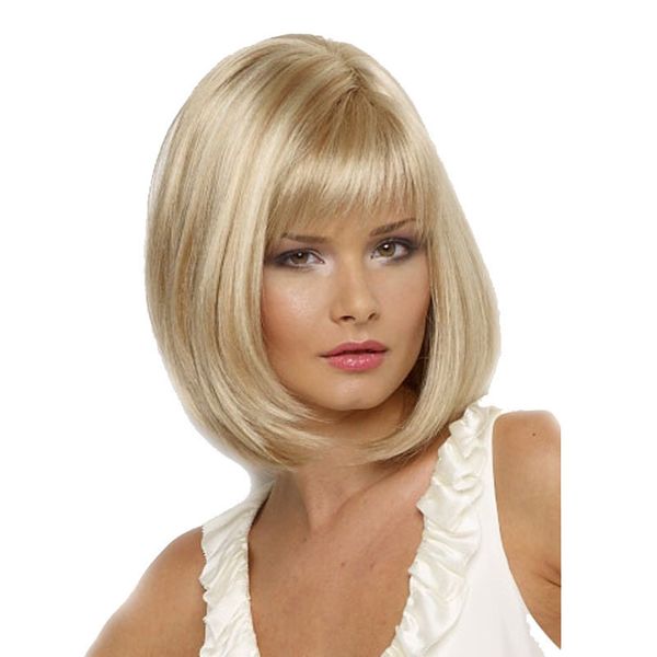 Bobo for Women Short Straight Hair Light Gold