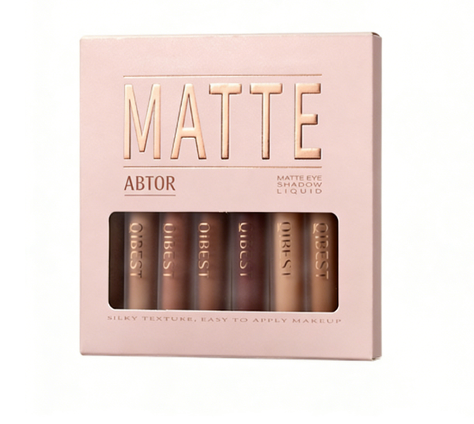 ABTOR 8-Shade Matte Liquid Eyeshadow, Liquid Mist Finish